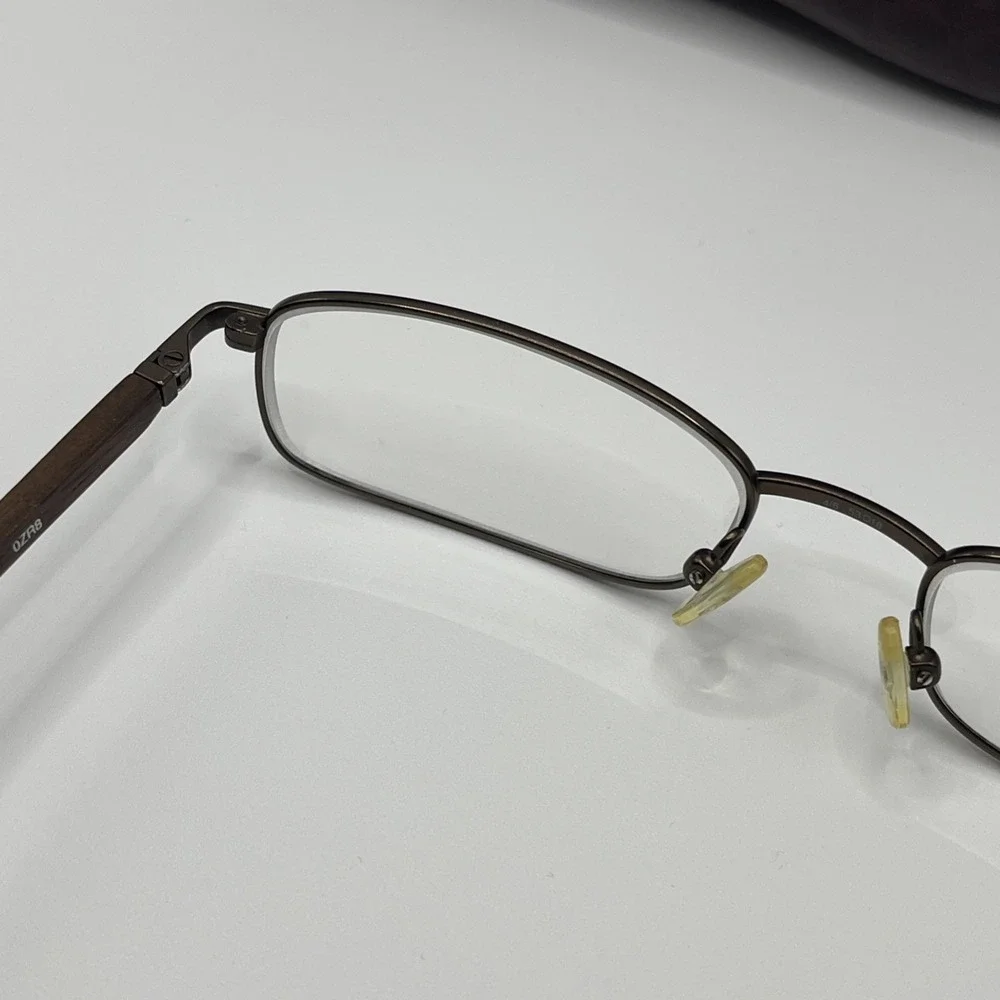 Valentino Eyeglasses 1153 Brown/Wood 0ZR8 145 4/6 53-18 W Y2K Metal Frame‎ Bratz